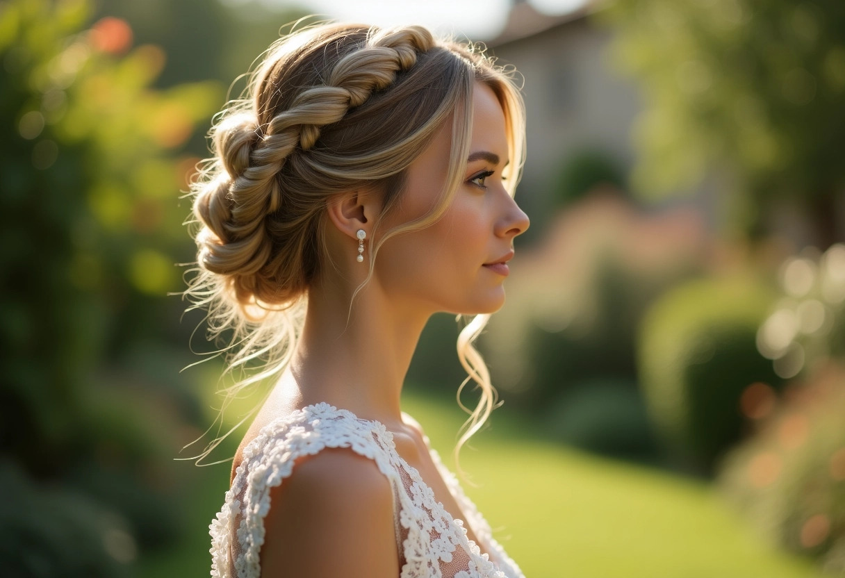 coiffure mariée tressée