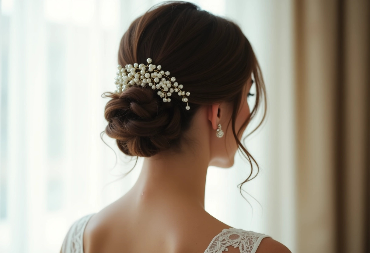 coiffure nuptiale